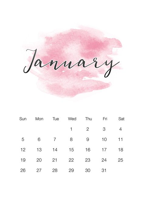 Free Printable 2020 Watercolor Wash Calendar - The Cottage Market Watercolor Calendar, Calendar Background, January Calendar, Cottage Market, Calendar 2018, Free Calendar, Women Faces, Calendar Wallpaper, Free Printable Calendar