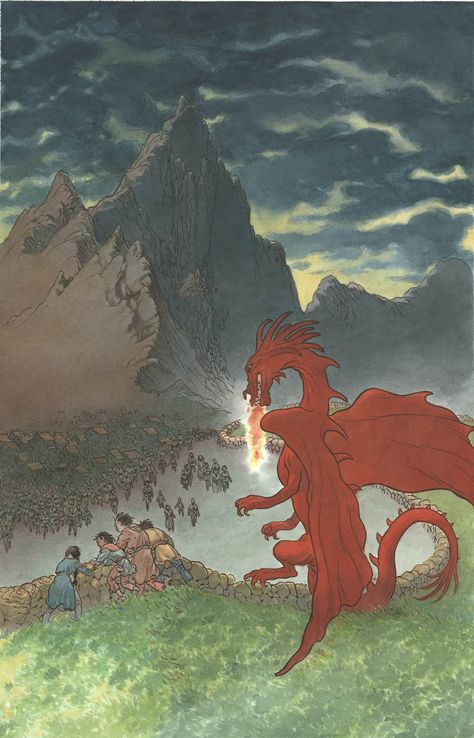 Charles Vess, Earthsea Charles Vess, A Wizard Of Earthsea, Ursula K Le Guin, Tales From Earthsea, Fantasy Story, Fantasy Paintings, Mystical Art, Pictures Of People, High Fantasy