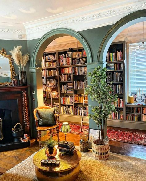 Maximalist Interior, Maximalist Home, Maximalist Decor, Eclectic Interior, Home Library, Eclectic Home, Dream House Decor, Eclectic Decor, Dream Home Design