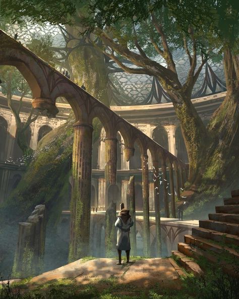 Grady Frederick, Fantasy Academy, Landscape Concept, 다크 판타지, Fantasy City, Fantasy Story, Fantasy Setting, Fantasy Places, Fantasy Art Landscapes