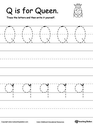 Tracing And Writing The Letter Q: Help your child practice writing the uppercase and lowercase letters of the alphabet. Sunflower Classroom, Letter Q Worksheets, Capital Letters Worksheet, Letter P Worksheets, Word Tracing, Letter B Worksheets, Kindergarten Letters, Writing Practice Worksheets, Preschool Tracing