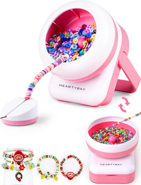 PRICES MAY VARY. 💗 [2024 New Update Electric Bead Spinner] ①Updated motor ensure stable rotation of the beading bowl, allow you to adjust speed from slow to fast, supporting both left & right steering. ②Upgraded curved pulp leaf inside the beading bowl prevents any accidental hit needle, effectively preventing beads from splashing, ensure smoother beading process. ③Update magnetism needle base, making it easier to hold metal needles securely. Anti-slip pad design, providing increased stability Clay Bead Spinner, Claybead Bracelet, Bead Spinner, Bracelet Stuff, Windsor House, Making Clay, Creative Creations, Business Cards Simple, Selling Handmade Items