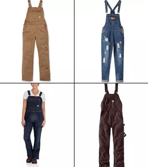 15 Best Overalls For Women To Look Stylish In 2022 Overalls For Women Over 40, Bib Overalls For Women Outfit Ideas, Bib Overalls For Women, Ripped Denim Overalls, French Fries At Home, Fries At Home, Overalls For Women, Dickies Women, French Fry