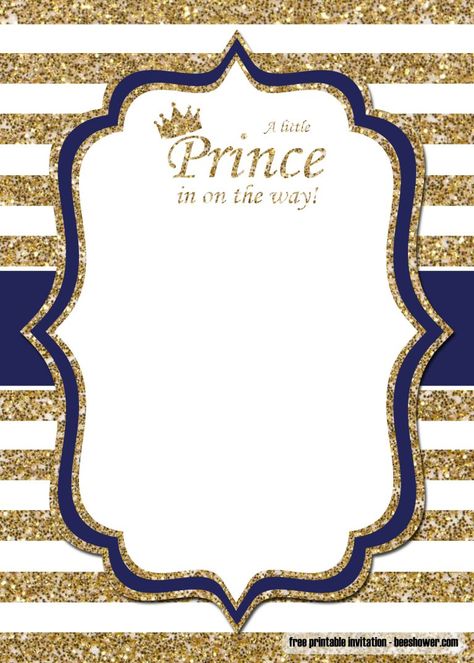 FREE Prince Baby Shower Invitations Templates – FREE Printable Birthday Invitation Templates – Bagvania Royal Prince Invitation Template, Prince Invitation Template, Baby Shower Invitations Templates, Royal Baby Shower Invitation, Prince Baby Shower Theme, Fancy Baby Shower, Theme Bapteme, Online Baby Shower Invites, Prince Baby Shower Invitations