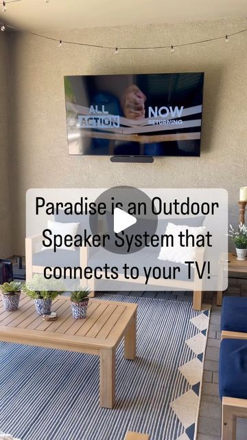 Assist Audio Video on Instagram: "Fresh install Friday! We just finished up this epic outdoor speaker system for this homeowner in East Mesa. Turn up the volume and check it out! Here’s the details for all my A/V needs: - Speakercraft 4.1 outdoor system  - Sonos Amp - Sonos Ray - Sonos Sub Mini  This created a fully immersive experience with the ability to play the sound from their TV anywhere. Hello summer movie nights in the pool!   When you need help creating your outdoor oasis you know who to call or text: ‪(480) 818-6684‬  📽️ Home Theater 🔊 Outdoor Speakers 📺 TV Mounting  📱 Smart Home 🛜 Better Wi-Fi 🔨Prewire New/Existing   Commercial and Residential   LIC 331391" Outdoor Speaker System, Summer Movie Night, Tv Mounting, Turn Up The Volume, Summer Movie, Outdoor Speakers, Movie Nights, Speaker System, Mounted Tv