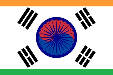 india  flag south korea style South Korea Style, Korea Flag, South Korea Flag, Tan Wallpaper, Seoul Korea Travel, Korean Flag, Happy Independence Day India, Easy Korean Words, Learn Korea