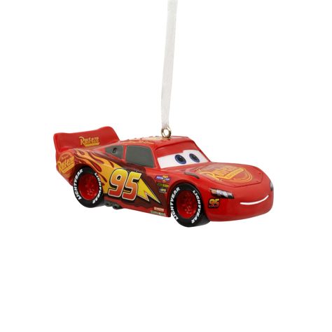 PRICES MAY VARY. Rev up your holiday season with Lightning McQueen. From center stage at the Piston Cup and Radiator Springs to a branch on your tree, you'll love decorating with this fun Hallmark Christmas ornament. Approx. Size in Inches: 1.75 x 1.25 x 3.25 Great Christmas gift idea for fans of the Disney/Pixar "Cars" movies and race car Lightning McQueen. Additional Details: Resin ornament features hanger attachment. Includes: One Hallmark Christmas ornament. Disney/Pixar Cars Lightning Mcqueen, Red Race, Radiator Springs, Cars Characters, Fun Ornaments, Hallmark Christmas Ornaments, Disney Ornaments, Christmas Tree Shop, Cool Christmas Trees