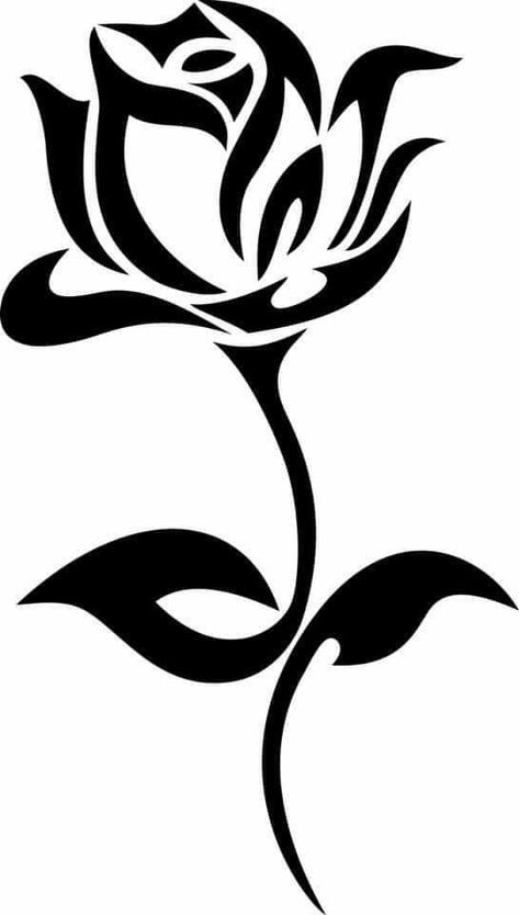 Tattoo Canvas, Canvas Tattoo, Rose Stencil, Polynesian Tattoos, Tattoo Rose, Flower Drawing Design, Shoulder Tattoos, Rose Tattoo Design, Style Tattoo