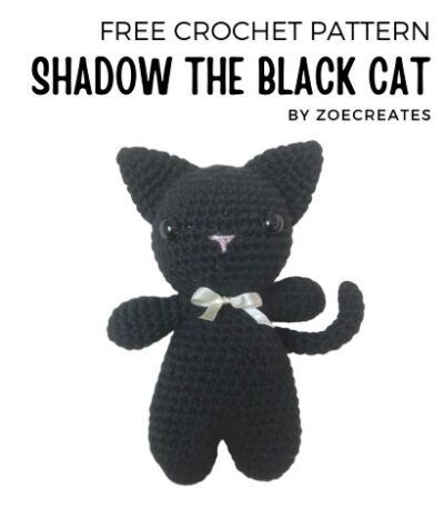 Owl Crochet Patterns, Cat Crochet, Crochet Cat Pattern, Owl Pattern, The Black Cat, Crochet Owl, Plushie Patterns, Beginner Crochet Projects, Crochet Fashion Patterns