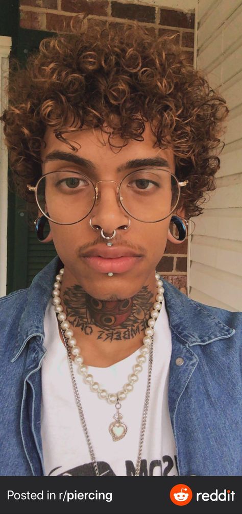 from u/snorlaxative on reddit Afro Goth, Ear Stretching, Piercing Inspo, Cute Piercings, Body Modification, Stretched Ears, Body Modifications, Stretching, Body Jewelry