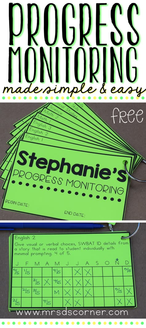 Progress Monitoring for IEPs and RTI made easy! FREE, editable, and easy to use Progress Rings to help save you time and paper. Blog post and instructions at Mrs. D's Corner. Data Binders, Sped Classroom, Excel Formulas, Excel Tips, Progress Monitoring, Resource Room, Reading Intervention, Student Data, Teacher Organization