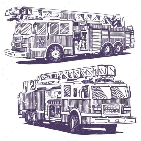 Firetruck Drawings - Health/Medicine Conceptual Fire Truck Sketch, Fire Department Drawing, Firetruck Drawings, Fireman Drawing, Firefighter Illustration, Firefighter Drawing, Flame Illustration, Fire Truck Drawing, New York Drawing