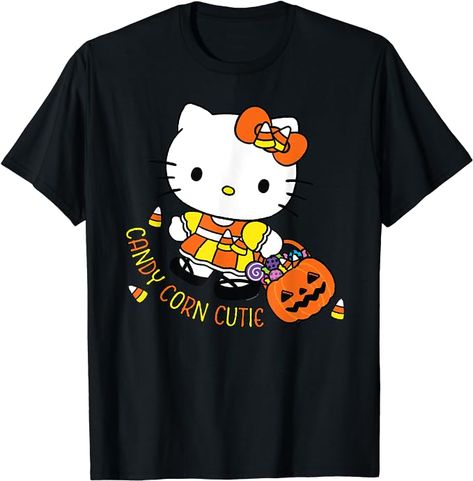 18 Wonderful Hello Kitty Halloween Shirts - Adorable Spookiness for You and Your Loved Ones Check more at https://clothinglowprice.com/18-hello-kitty-halloween-shirts/ Hello Kitty Halloween, Halloween Shirts, Candy Corn, Loved Ones, Halloween Shirt, Hello Kitty, First Love, Kitty, Candy