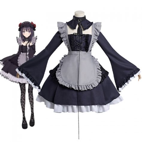 Kuroe Shizuku, Anime My Dress Up Darling, Kimono Outfits, Dress Apron, My Dress Up Darling, Dress Up Darling, Costume Anime, Maid Cosplay, Marin Kitagawa