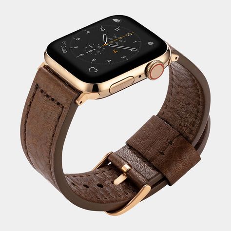 Our full collections of Brown straps. Perfect when you want to match your black shoes or dress. Both men and women's sizes are available. Click here... Apple Watch Leather Band, Timepiece Design, Apple Watch Leather Strap, Leather Laptop Case, Iphone Leather, Gold Apple Watch, New Apple Watch, Leather Card Wallet, Apple Watch Models