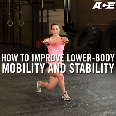 How to Improve Lower-body Mobility and Stability | Workout | Stability Workout, Ace Fitness, Derby Girl, Get Toned, Fat Loss Workout, Roller Derby, Lower Body Workout, Lower Body, Fitness Lifestyle