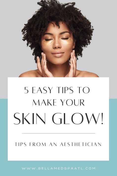 Looking for skincare tips that acually work? If you're after that beautiful skincare aesthetic that results in moisturized, glowing skin that looks super healthy, here are 5 easy tips and habits to include in your skincare routine that will get your skin glowing in no time! With these five easy tips, you'll have the perfect skincare routine that shows results! Skin Glow Tips, Perfect Skincare Routine, Natural Acne Remedies, Grooming Tips, Skincare Aesthetic, Skin Glowing, Healthy Skin Tips, Skincare Organization, Under Eye Bags