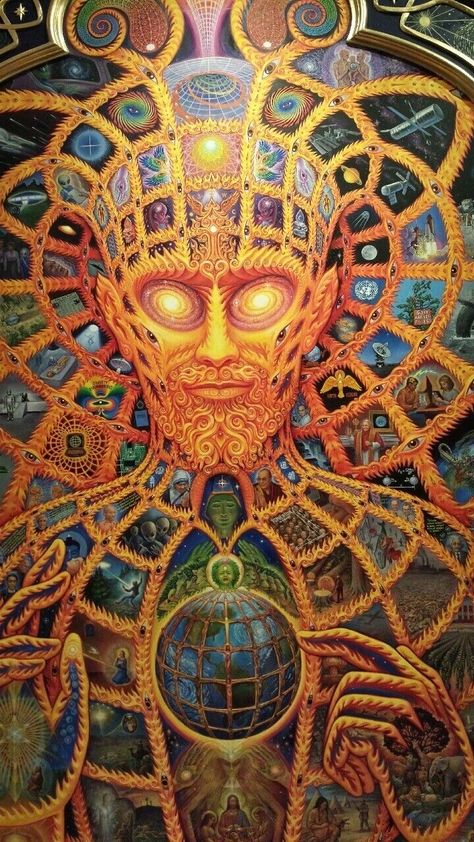 Alex Grey Paintings, Alex Gray Art, Lucian Freud, Metaphysical Art, Alchemy Art, Helen Frankenthaler, Alien Aesthetic, Art Surrealism, Alex Grey