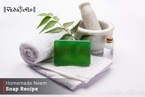 Neem Benefits, Neem Oil Soap, Neem Soap, Fresh Aloe Vera, Homemade Soap Recipes, Best Soap, Neem Oil, Aloe Vera Juice, Tea Tree Essential Oil