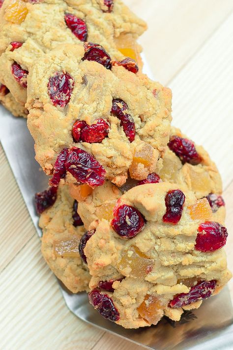 Cranberry Almond Cookies, Cookies With Cranberries, Almond Flour Recipes Cookies, Cookie Brownies, Almond Flour Cookies, Baking With Almond Flour, Cranberry Almond, No Flour Cookies, Almond Meal