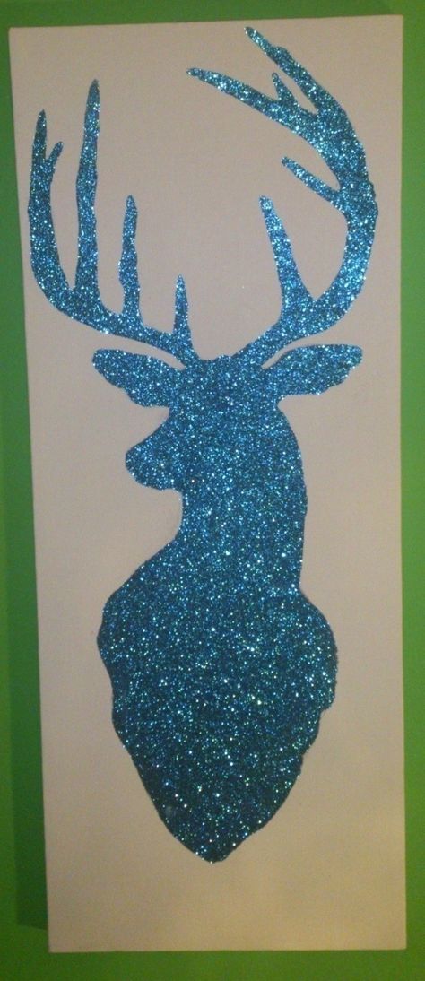 Add some Christmas sparkle to your walls- why not do one for each of Santa's reindeers? . Decorate a canvas in under 20 minutes by creating and drawing with glitter, canvas, and pva glue. Inspired by christmas, animals, and vintage & retro. Creation po... Drawing With Glitter, Glitter Projects, Christmas Bucket List, Pva Glue, Christmas Sparkle, Glitter Canvas, Christmas Crafts Decorations, Santa And Reindeer, Christmas Animals