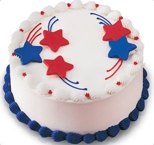 4th Of July First Birthday, Company Cake, Baskin Robbins Ice Cream, Patriotic Cake, Fourth Of July Cakes, Patriotic Banner, Food Decorating, 4th Of July Cake, Vintage Cakes