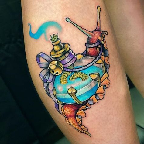 Snail Tattoos, Wings Tattoo Meaning, Teapot Tattoo, Snail Tattoo, Globe Tattoos, Pride Tattoo, Castle Tattoo, Shell Tattoos, Crystal Tattoo