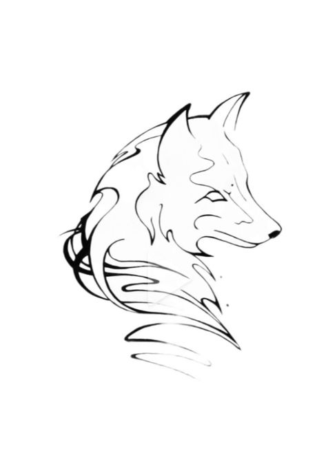 Wolf Abstract Art, Small Wolf Tattoo For Women, Wolf Tattoo For Women, Simple Wolf Tattoo, Wolf Tattoos For Women, Small Wolf Tattoo, Wolf Tattoo Design, Wolf Tattoo, Tattoos Art