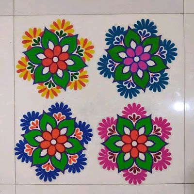 Rangoli Designs On Paper, Easy Rangoli For Diwali, Diwali Rangoli Easy, Rangoli Drawing, Rangoli Images, Good Evening Wallpaper, Best Rangoli Design, Easy Diwali Rangoli, Rangoli Designs For Diwali