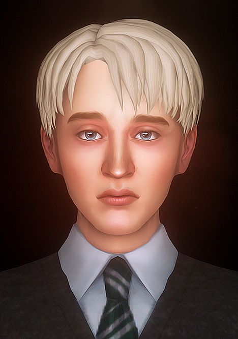 Kamiiri's Sims Draco Sims 4, Sims 4 Draco Malfoy, Draco Malfoy Sims 4 Cc, Little Sims, Sims4 Lookbook, Harry Potter Uniform, Harry Potter Hairstyles, Cat Valentine Victorious, Cc Hair