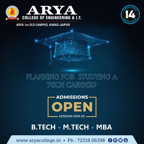 The science of today is the technology of tomorrow. For a better future, plan your career with #AryaCollege . It provides different choices and opportunities to explore the contemporary engineering and technological industries. Admissions are now opened for 2019-20 Batch.   For Admissions : http://bit.ly/2XqxWg0  #admissionsopen2019 #engineering #engineeringcollege #jaipur #btech #engineering #placements #rajasthan #admissionforbtech #arya1stoldcampus #btechcourses #bestprivatecollege Engineering College Admission Poster, Admissions Poster, Surealism Art, Tech Career, Engineering College, College Admissions, Job Vacancy, Career Choices, Engineering Colleges