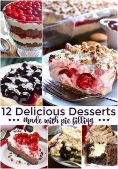 Dessert With Pie Filling, Desserts For Memorial Day, Lemon Tree Dwelling, Pie Fillings, Pie Filling Recipes, Lucky Leaf, Bake Desserts, Desserts To Make, Baking Sweets