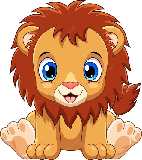 Premium Vector | Cute little lion cub sitting on white background Cartoon Baby Animals, Wallpaper Dog Aesthetic, Animals And Pet Supplies, Dog Tattoo Ideas, Baby Jungle Animals, Wallpaper Dog, Animal Elephant, Aesthetic Dog, Baby Animal Drawings