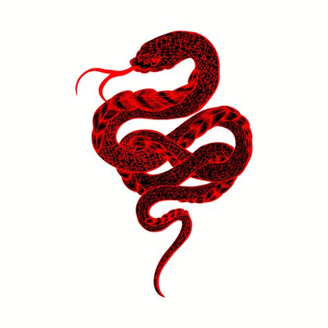 Red Snake Aesthetic, Red Serpent, Cute Iphone Wallpaper Tumblr, Serpent Snake, Red Snake, Snake Art, Snake Design, Snake Tattoo, Samsung Wallpaper