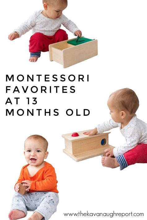 A look at Montessori friendly toys at 13 months that my toddler actually uses. These make our list of Montessori toddler activity favorites. Montessori 13 Month Old, 13 Months Old Activities, Activities For 13 Month Old, 13 Month Old Activities, Infant Room, Montessori Toddler Activities, Push Toys, Toddler Activity, Tot School