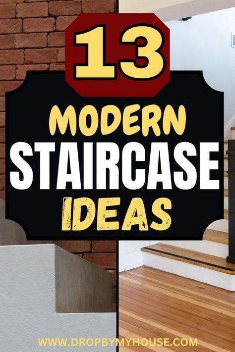 Choose from the best modern staircase ideas for your home. These are the best modern staircase designs that are going to freshen the space and improve its quality. Foyer Staircase Entryway Decor, Modern Wood Staircase, Cool Staircases, Modern Staircase Design Ideas, Staircase Ideas Remodel, Inside Stairs Ideas, Staircase Ideas Modern, Stair Solutions, Apartment Staircase