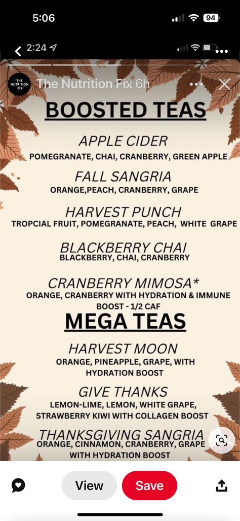 Loaded Tea Recipes Herbalife, Loaded Tea Recipes, Thanksgiving Sangria, Cranberry Mimosa, Herbalife Teas, Tea Recipes Diy, Herbalife Tea, Loaded Teas, Loaded Tea