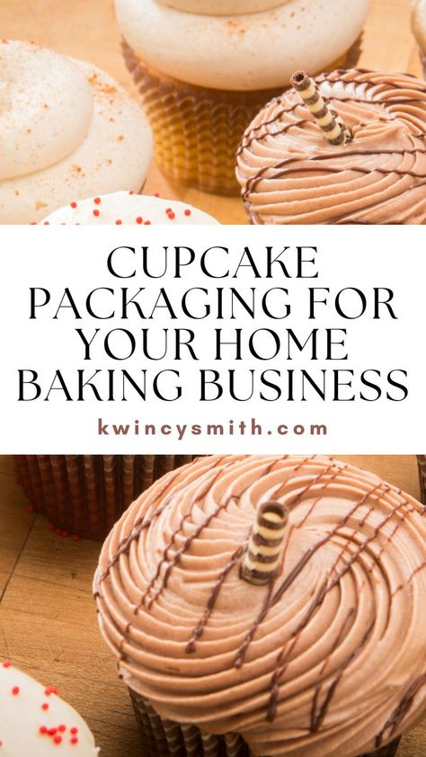 Home Cupcake Business, How To Package Cupcakes, Mini Cupcake Packaging Ideas, Selling Cupcakes From Home, Single Cupcake Packaging, Individual Cupcakes Packaging Ideas, Bakery Items That Sell, Packaging Ideas For Baked Goods, Cupcake Packaging Ideas