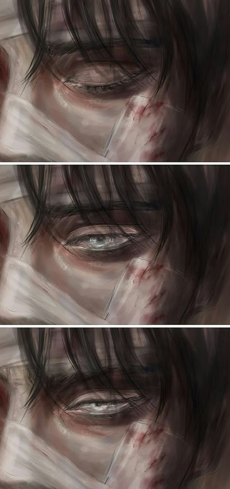 Injured Levi Ackerman, Anime Wake Up, Narotu Art, Levi Injured, Injured Anime Guy, Waking Up Drawing, Attack On Titan Aesthetic, Bakugou Manga, Captain Levi