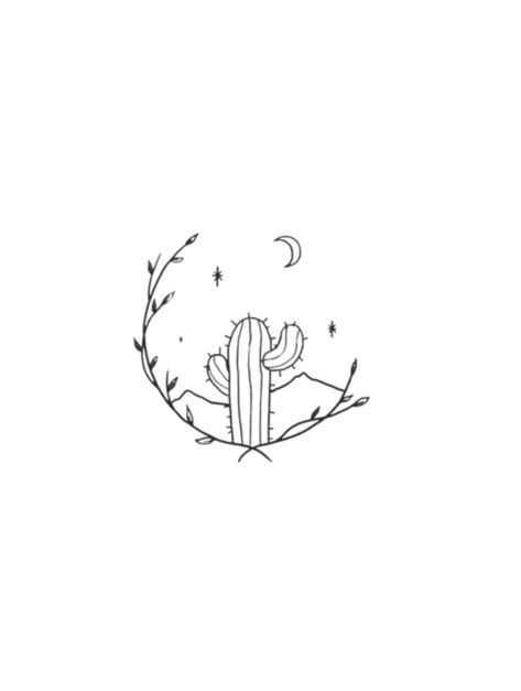 Delicate Cactus Tattoo, Cactus Minimalist Tattoo, Fine Line Cactus Tattoo, Cactus Tattoo Minimalist, Balance Tattoo, Back Tats, Cactus Tattoo, Mom Tattoo Designs, Notebook Drawing