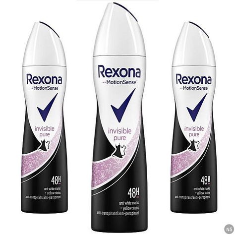 Rexona Deodorants: Ladies MotionSense Invisible Pure Antiperspirants - Up to 48Hr of Protection Against Sweat and Odour Certain Dri Deodorant, Activelle Deodorant Oriflame, Makeup Y2k, Antibacterial Deodorant, Attitude Deodorant, Rexona Deodorant, Antiperspirant, White Mark, Shopping Ideas