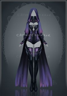 Anime Super Hero Outfit, Fantasy Dresses Drawing, Fantasy Outfits Drawing, Warrior Outfit Drawing, Drawings Of Dresses, Outfit Design Drawing, Fantasy Outfits Art, Fantasy Clothing Art, Purple Outfit