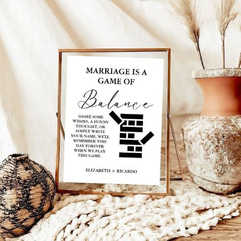 Modern Minimalist Wedding Jenga Guest Book Sign Jenga Block Wedding Guest Book, Wedding Jenga, Guest Book Wedding, Modern Minimalist Wedding, Book Wedding, Funny Thoughts, Guest Book Sign, Wedding Stickers, Free Birthday Invitations