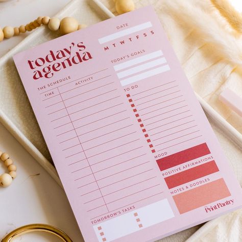 Daily Agenda Notepad, Daily To-Do List, Daily Planner, Work Planner, Gift for Coworker, Gift for Boss, School Planner, Daily Schedule Daily Planner Work, Cute Daily Planner, Daily Work Planner, Monthly Budget Spreadsheet, Note Pad Design, Note Doodles, Gift For Boss, Daily Agenda, Gift For Coworker