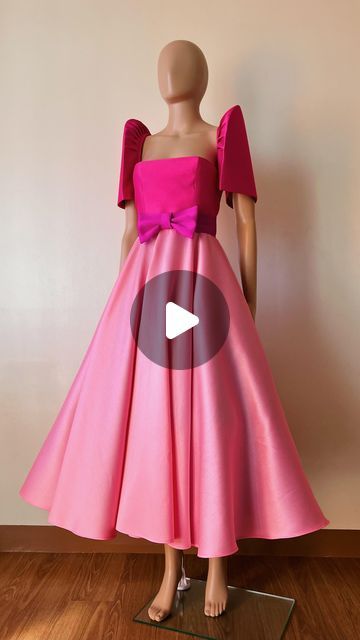 JC Chavez on Instagram: "Princess Bubblegum.💖 

Strapless tea-length dress in shades of pink, with detachable butterfly sleeves. 

#julio #juliogalerie 
#Pinoy #filipino 
#fashion #design #fashiondesign 
#fashioninspo #igmarketing
#contentmarketing101 #contentcreation
#instagramforbusiness #igtips
#sewist #gown #eveninggown
#style #couture #womenswear
#sewing #sewingproject 
#terno #filipiniana #pink" Terno Filipiniana, Filipino Fashion, Princess Bubblegum, Tea Length Dresses, Butterfly Sleeves, Shades Of Pink, Tea Length, Evening Gowns, Sewing Projects