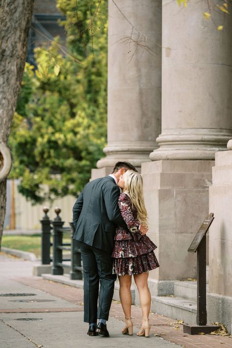 Salt Lake Capitol Photography, Pictures Downtown, Engagement Photos Downtown, Downtown Salt Lake City, Salt Lake City Downtown, Brides And Grooms, Bridal Photos, Photo Inspo, Engagement Photo