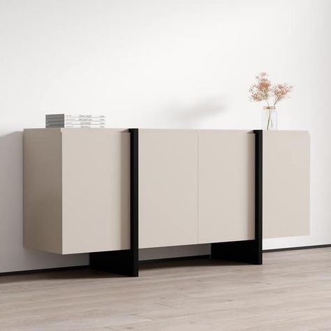 Kinzie 180 Sideboard - Bed Bath & Beyond - 38401459 Credenza Design Modern, Minimalist Credenza, Side Board Decor, Entryway Credenza, Buffet Credenza, Side Boards, Modern Sideboard Buffet, Sideboard Modern, Credenza Design