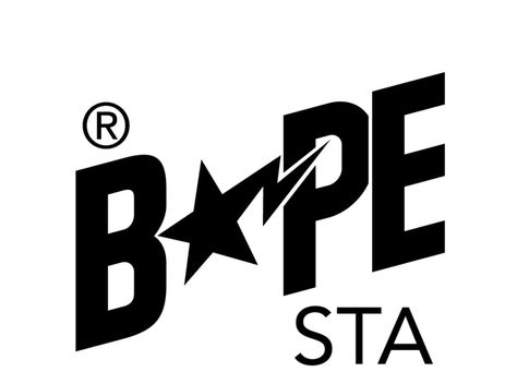 Latest Bape Sta Footwear Bape Logo Design, Bape Stencil, Bape Star Logo, Bape Drawings, Bapesta Logo, Bape Art, Bape Logo, Bape Star, Simple Leg Tattoos