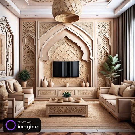 Iranian Room Design, Eastern Interior Design, Middle Eastern Interior, Middle Eastern Interior Design, Turkish Interior, Islamic Interior, Morocco Style, House Deco, Arabic Design