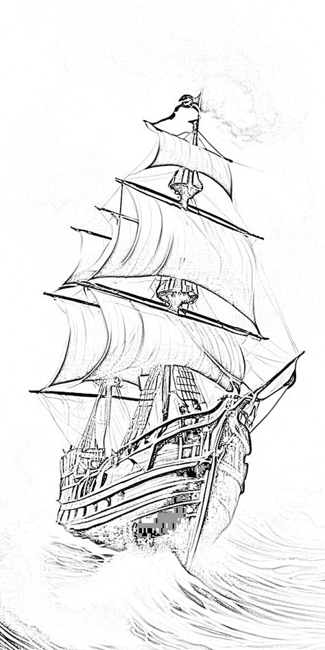 Old Ship Drawing, Seaman Tattoo Design, Pirate Ship Tattoo Drawing, Shipwreck Drawing, Ship Tattoo Design, Pirate Ship Drawing, Ship Images, Compass And Map Tattoo, Pirate Ship Tattoos